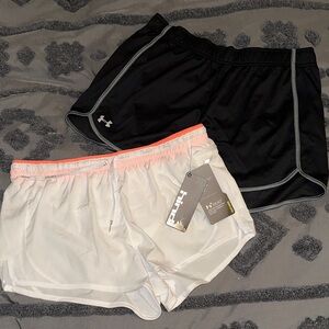 Under Armour/Hind Women's Black and White Athletic Shorts